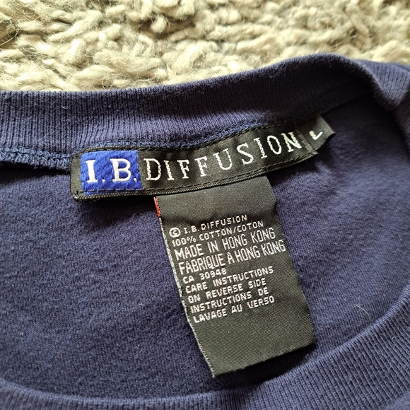 I.B. Diffusion | Blue & white embroidered sailing graphics with rhinestones - Picture 10 of 10